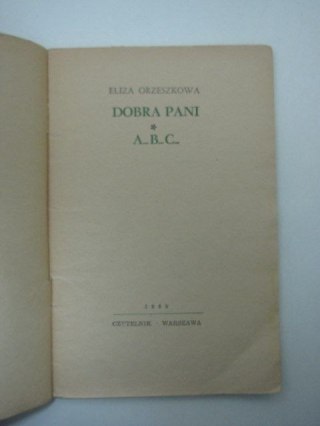 DOBRA PANI ABC