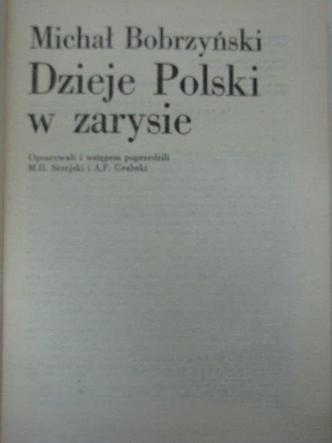 DZIEJE POLSKI W ZARYSIE