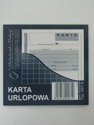 KARTA URLOPOWA