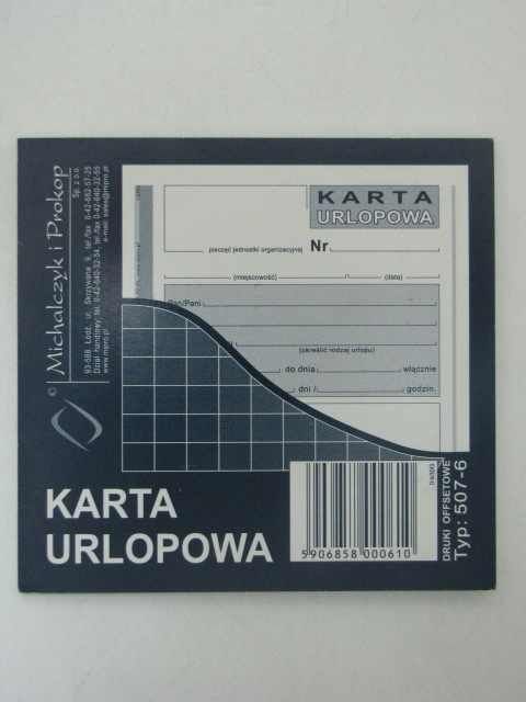 KARTA URLOPOWA