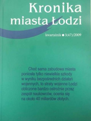 KRONIKA MIASTA ŁODZI
