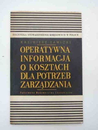 OPERATYWNA INFORMACJA O KOSZTACH