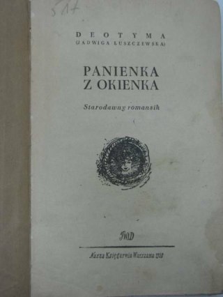 PANIENKA Z OKIENKA