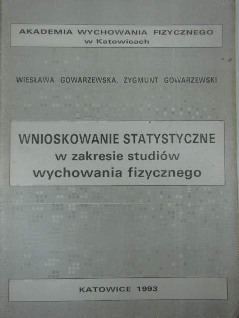 WNIOSKOWANIE STATYSTYCZNE W ZAKR. STUDÓW...