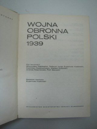 WOJNA OBRONNA POLSKI 1939