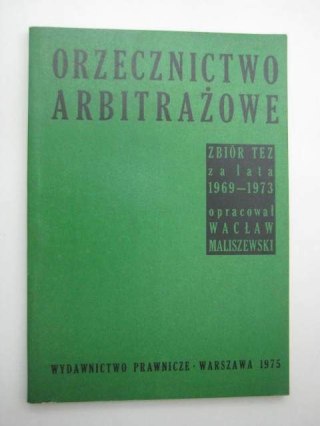ORZECZNICTWO ARBITRAŻOWE