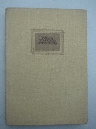 POEZJA POLSKIEGO OŚWIECENIA