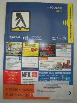 POLSKIE KSIĄŻKI TELEFONICZNE WOJ. ŁÓDZKIE 2011