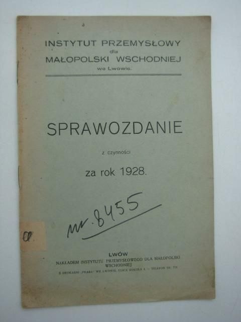 SPRAWOZDANIE Z CZYNNOŚCI ZA ROK 1928