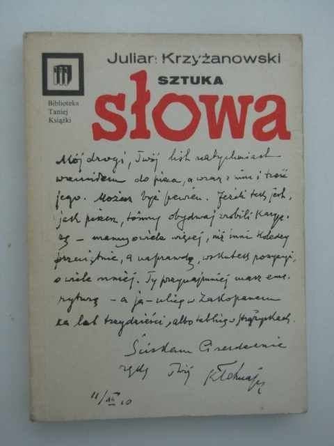 SZTUKA SŁOWA