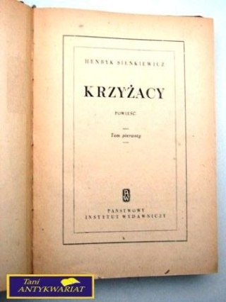 KRZYŻACY TOM I Henryk Sienkiewicz