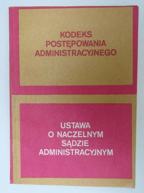 KODEKS POSTĘPOWANIA ADMININSTRACYJNEGO