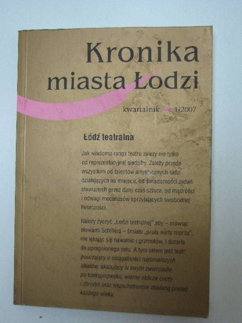 KRONIKA MIASTA ŁODZI