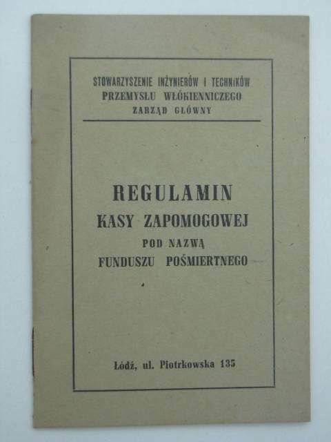 REGULAMIN KASY ZAPOMOGOWEJ