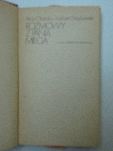 ROZMOWY Z PANIĄ MIECIĄ