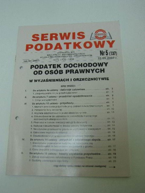 SERWIS PODATKOWY NR. 5 (137)