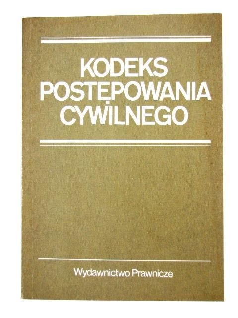 KODEKS POSTĘPOWANIA CYWILNEGO