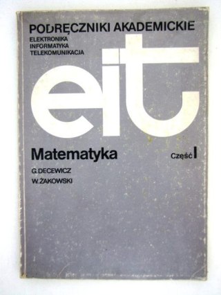 MATEMATYKA CZĘŚĆ I