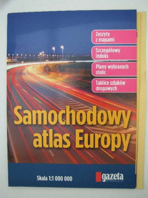 SAMOCHODOWY ATLAS EUROPY