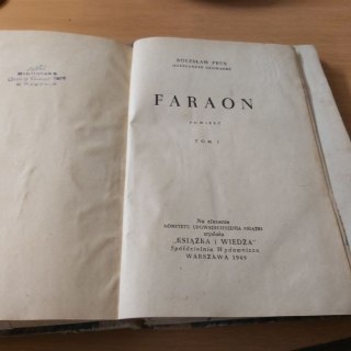 Faraon TOM 1 powieść