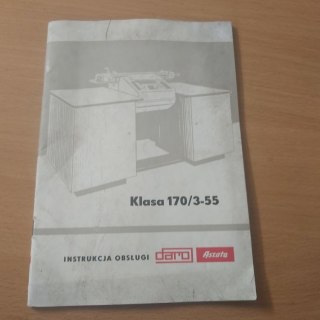 Instrukcja obsługi automatów do ksìęgowania klasa 170/3-55