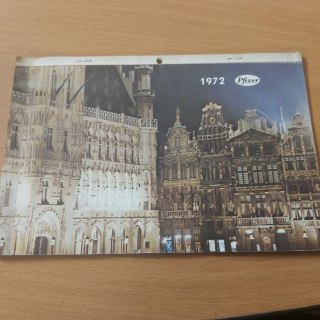 Kalendarz z 1972 Pfizer