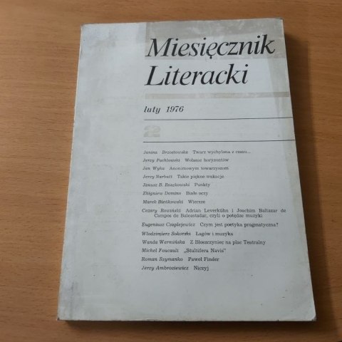 Miesięcznik Literacki 2 luty 1976 rok