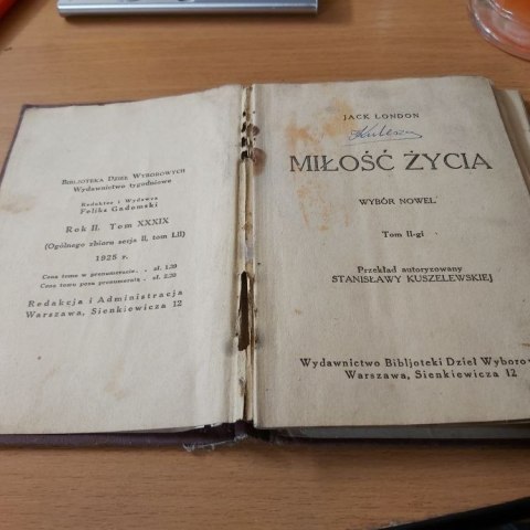 Miłość życia TOM 2 wyd 1925r.