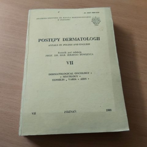 POSTĘPY DERMATOLOGII VII 1990