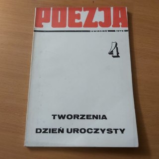 Poezja 4 kwiecień 1975 rok
