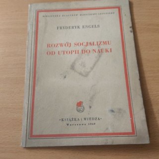 Rozwój Socjalizmu od Utopii do Nauki wyd. 1949 rok