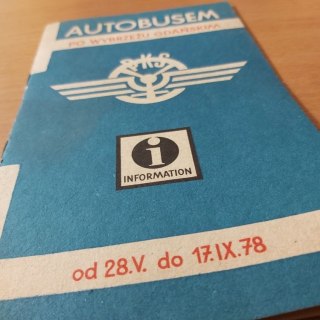 Autobusem po Wybrzeżu Gdańskim informator 1978 rok