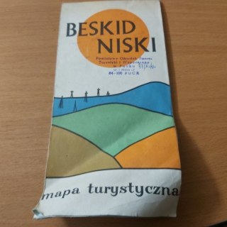 Beskid Niski mapa turystyczna wyd. 1974 rok.
