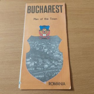Bucharest plan of The Town ROMANIA wyd. 1978 rok