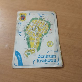 Centrum Krakowa mapka fragment miasta