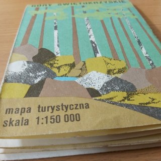 Góry Świętokrzyskie mapa turystyczna skala 1:150 000