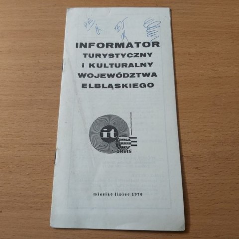 Informator turystyczny i kulturalny województwa elbląskiego wyd. 1976 rok