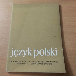 Język Polski dla klasy 2 LO wyd. 1972 rok
