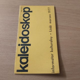 Kalejdoskop informator kulturalny Łódź marzec 1977 roku.