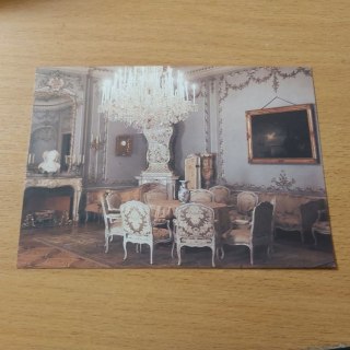 Łańcut muzeum zamek z XVII wieku. Salon narożny ok 1900 roku.