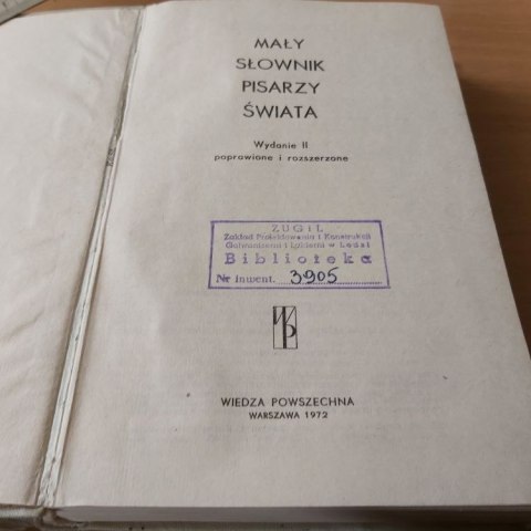 Mały słownik pisarzy świata wyd. 1972 rok