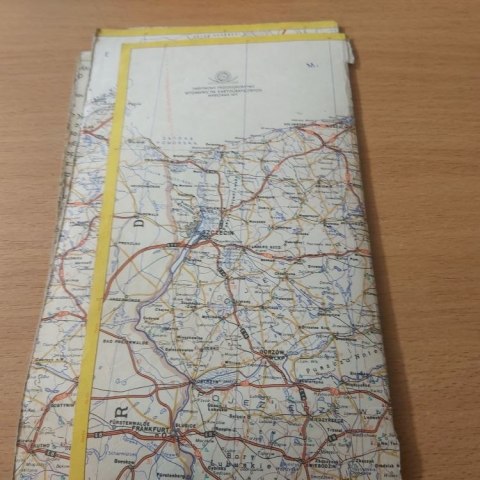 Mapa Polski z 1971 roku