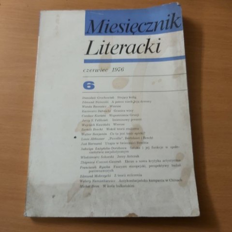 Miesięcznik Literacki 6 czerwiec 1976 rok