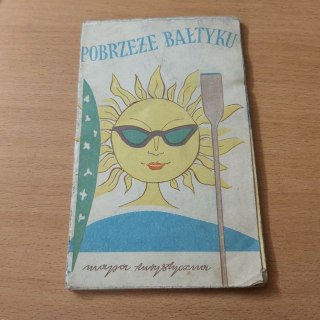Pobrzeże Bałtyckie mapa turystyczna wyd. 1968 rok.