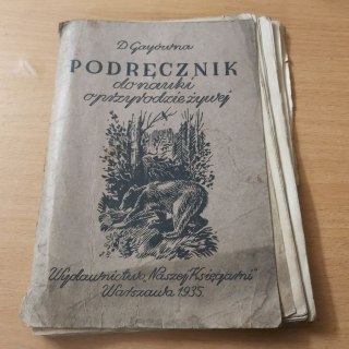 Podręcznik do nauki o przyrodzie żywej dla klasy 5 wyd. 1935 rok
