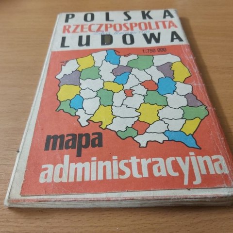 Polska Rzeczpospolita Ludowa 1:750 000 wyd. 1987 rok.