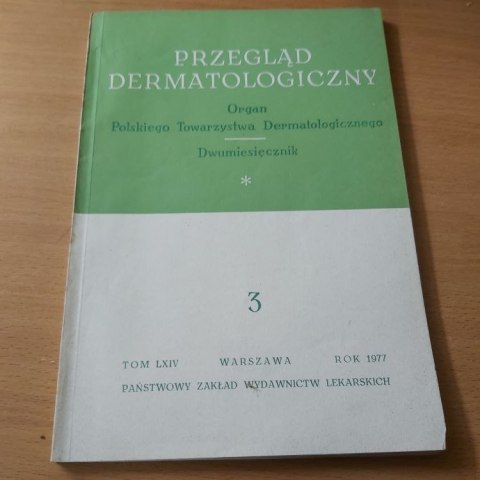 Przegląd dermatologiczny 3 TOM LXIV 1977 rok