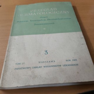 Przegląd dermatologiczny 3 TOM LV 1968 rok.