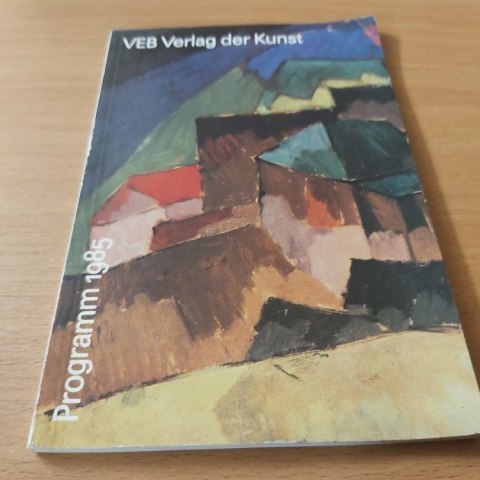 VEB Verlag der Kunst programm 1985 rok.