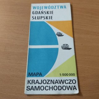 Województwa Gdańskie Słupskie mapa krajoznawczo samochodowa 1: 500 000